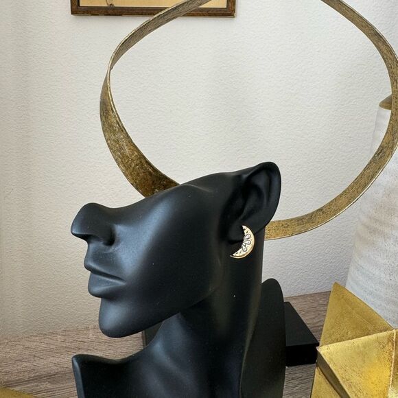 Bohemian moon earrings N615 - Picture 4 of 5